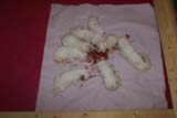 Sara_Tage_pups_2weeks_old_eating_minced_meat_c